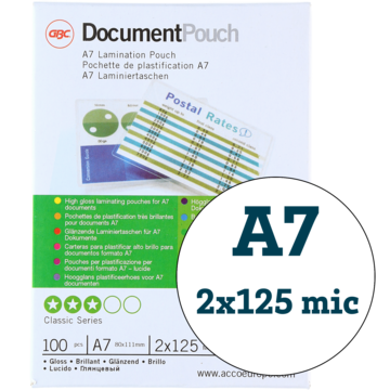 Lamineringslomme A7 125Mic