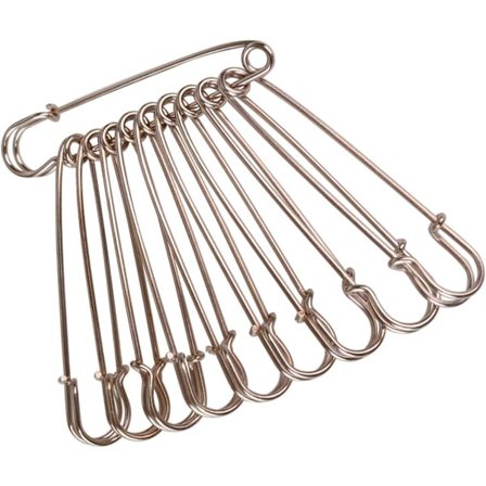 Sikkerhedsnåle Kraftige Store Sikkerhedsnåle Stål 50 stk. til Tæpper, Tøj, Nederdele, Kilte, Håndværk (sølv)_ryy