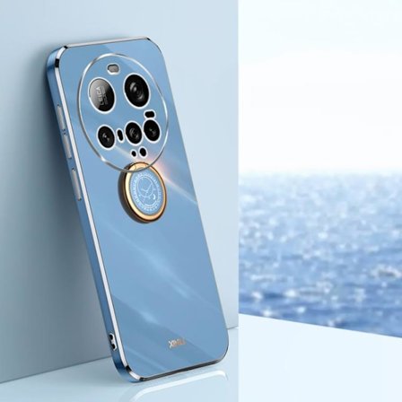 Xiaomi 15 Ultra - XINLI Rakt Kant 6D Elektropläterad TPU Mobilskal med Ringhållare
