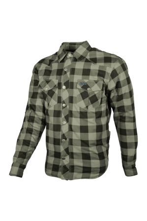Flanellipaita GMS Jaguar Oliivinvihreä/Musta M