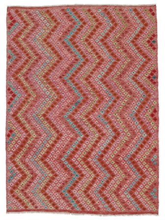 Tapis Kilim Afghan Old Style 172X227 Rouge Foncé/Marron (Laine, Afghanistan)
