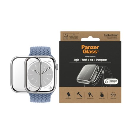 Panzer Screen Protection Full Body Apple Watch Series 9 | 8 7 41mm Transparent PanzerGlass - High quality tempered glass screen protector