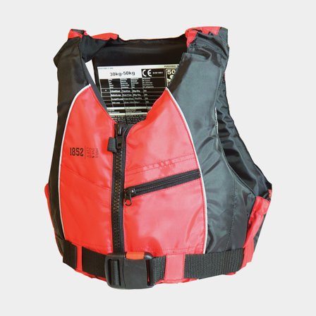 Giubbotto di galleggiamento 1852-Marine Deriva/Kayak 50N, rosso/nero, > 70 kg