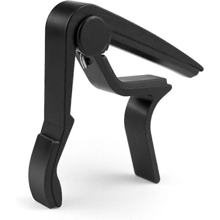 Guitar Capo med hurtigudløsning, Capotastos Capo til akustisk guitar, klassisk guitar, elektrisk guitar, ukulele, bas, banjo (sort)