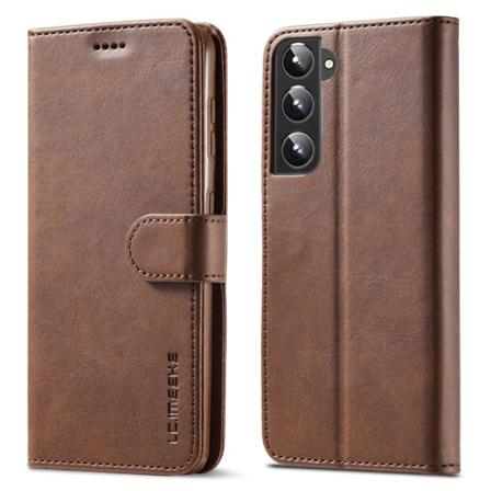 Lc.imeeke Samsung Galaxy S22 Plus Fodral Läder Brun