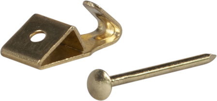 ESSVE 511521 Mässingkrok mässing, inklusive spik 12-pack, Infästning