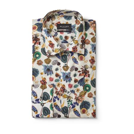 Sand - Skjortor - Beige - Herr - Storlek: 4xl, Herr, Storlek: 4XL