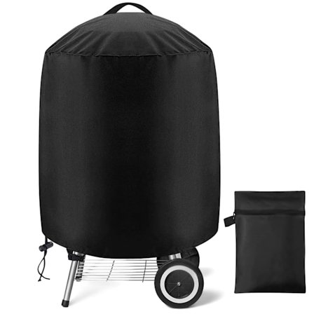 Rund grillovertræk, kraftig 420D Oxford gasgrill beskyttende presenning, vandtæt, vindtæt, anti-UV, 71 x 68 cm