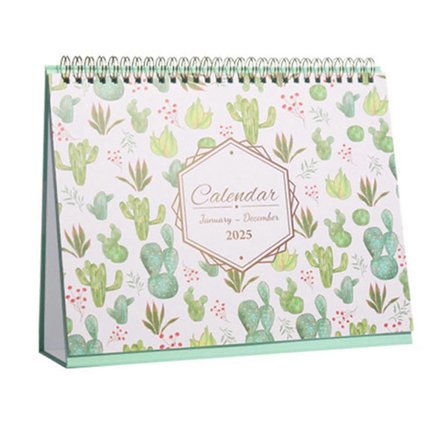 2025 Skrivebordskalender 12 måneder Stående Flip Kalender Skrivebord Stå Opp Kalender Daglig Livsplanlegger Organizer for Kontor Kjøkken Klasserom