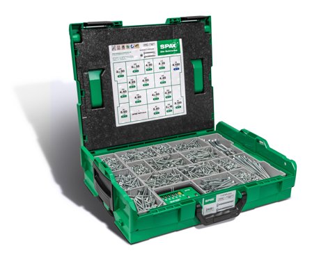 SPAX 5000009161019 Sortimentboks TFT, BIG 16 DIM. 2400 ST, Innfesting