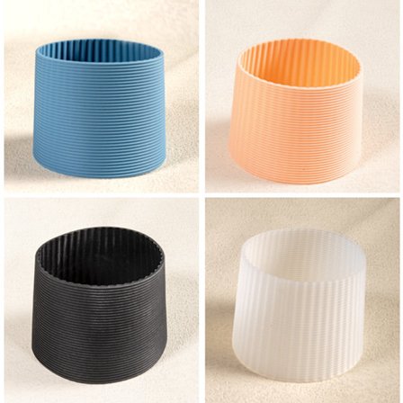 4-delad mugglock, skållningsresistent silikonmugglock, kon