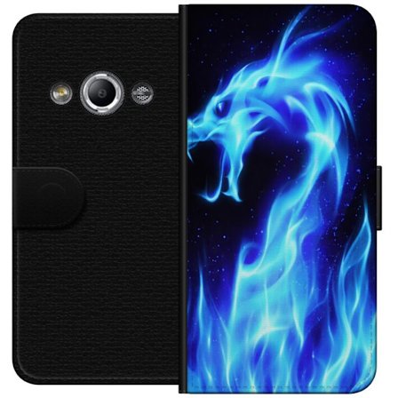 Kompatibel Tegnebogsetui til Samsung Galaxy Xcover 3 Løve af blå energi og mørke