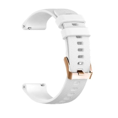 18mm 20mm Armbånd til Garmin Venu Sq 2 Plus Vivoactive 4S Smartwatch Band Venu 3S 2S Vivoactive 3 5 Udskiftningsarmbånd Hvid 18mm Hvid