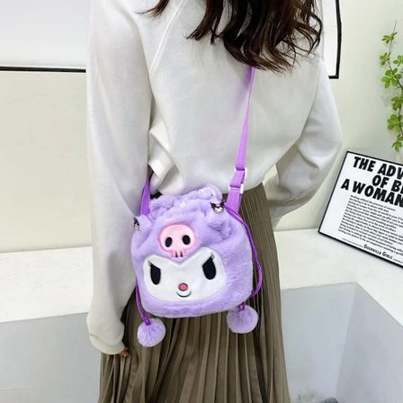 Plysj Kawaii Skulder Crossbody Bag Plysj Kvinner tegneseriegaver