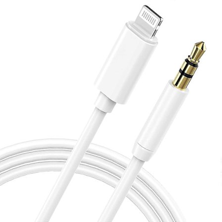 Aux-kabel Kompatibel med Iphone, Lightning till 3,5 mm Aux-ljudkabel för Bil Kompatibel med Iphone 13/12/11/xs/xr/x 8 7, Ipad/ip
