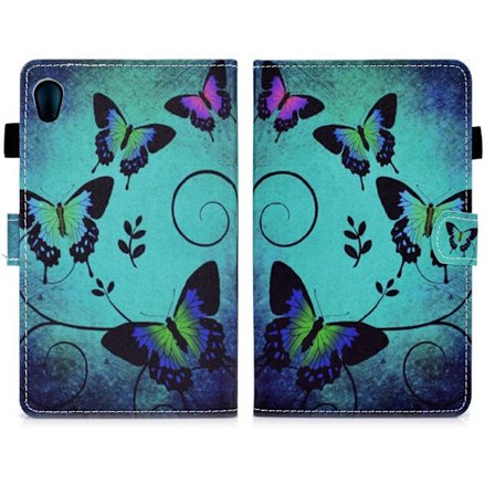 Lenovo Tab M10 HD Gen 2 läderfodral med vackert mönster och tryck - Fjäril