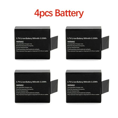 3,7V 900mAh Li-ion genopladeligt batteri til SJCAM SJ4000 WiFi SJ5000 WiFi SJ6000 SJ7000 WIFi M10 SJ5000x Sport Action Camera DV