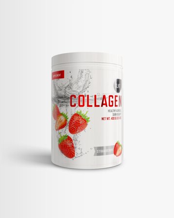 3 x XLNT SPORTS Collagenpulver - Strawberry