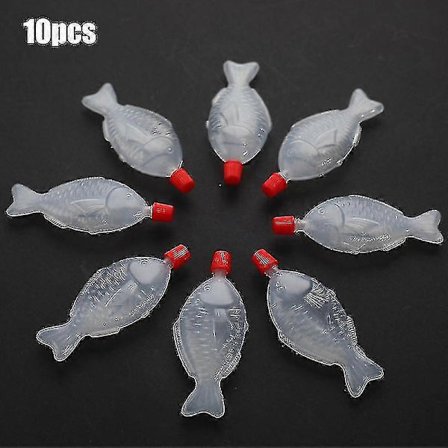 10 stk. fiskformet 8,5 ml soyasaus engangs sausflaske sushi krydderflaske
