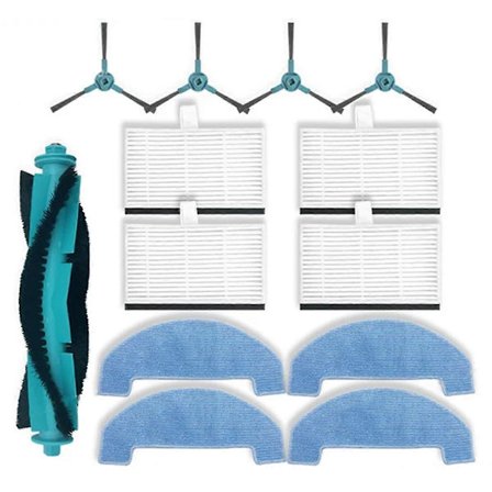 Til Proscenic Q8 / Q8Max, Mova E10, Ultenic D10, Ultenic T10 Lite støvsuger dele hovedsidebørste Hepa.