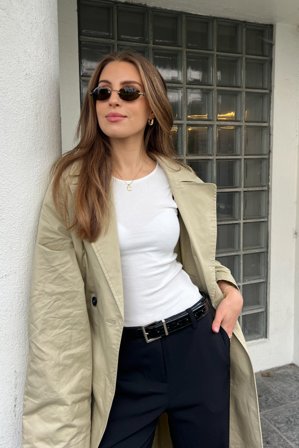 NA-KD Modal Singlet - Basic toppe - Råhvid - L