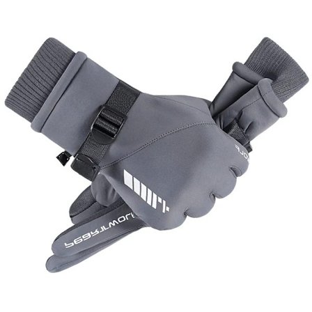 /EA/Efterår og vinters varme ridehandsker til mænd udendørs bjergbestigning skiløb vindtæt vandafvisende skridsikre tykke grå isolerede handsker