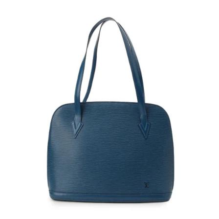 Louis Vuitton Vintage, Pre-owned Leather louis-vuitton-bags Blauw, Dames, Maat:ONE Size