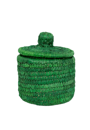 A World of Craft PALM COLOR MINI Korg m lock, grön Dekoration Ø 10 CM