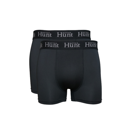 After Hunt Mens Boxer Underwear Short 2-pack Black