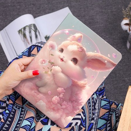 Stilrent skal för iPad 10/11 10.9" söt kanin silikon