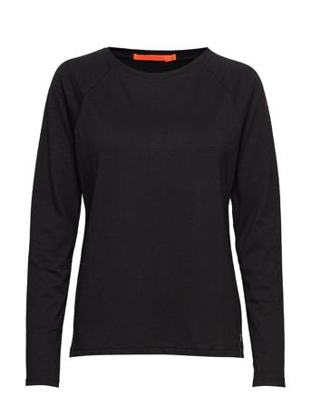 Longsleeved T-Shirt W. Raglan Sleev T-shirts & Tops Long-sleeved Svart Coster Copenhagen