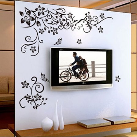 Seinän koristelu Koti seinätaide Tarrat makuuhuoneen olohuoneen sohvan tausta Tv seinäkoriste