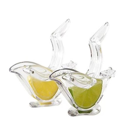 Bird mærke citronpresser 2 pak manuel citronpresser transparent akryl citron skive presser køkken bar
