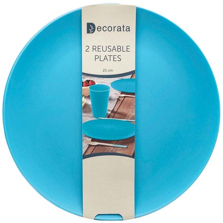 Genanvendelige Tallerkener Blå Decorata