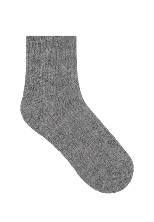 BleuForêt Alpacka ankelsocka Sockor Dam Grå 36/40