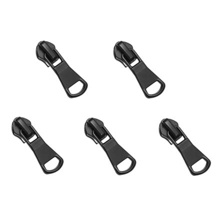 Dragkedja 5-pack Svart 6-7 Mm