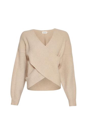 Mschzinelle Hope Wrap Pullover Beige MSCH Copenhagen