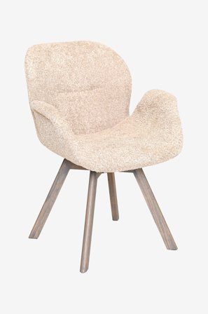 Nordic Furniture Group - Spisebordsstol Bjerke oak g 2 pack - Beige - Stole med armlæn - Fra Homeroom