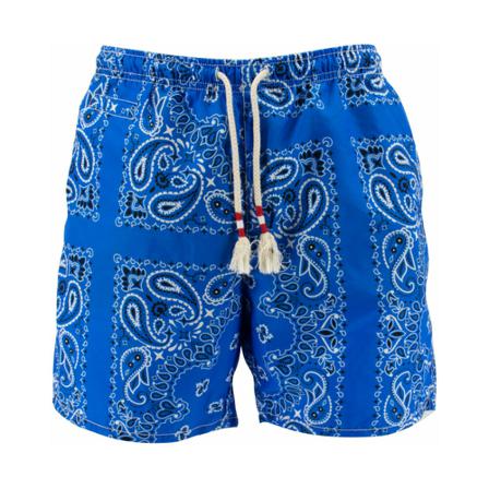 MC2 Saint Barth, Swimwear Blauw, Heren, Maat:XL,print