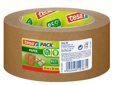TESA Packtejp Papper 50mmx50m brun - Lyreco - Emballage och lagerutrustning - Packtejper - Packtejp övriga