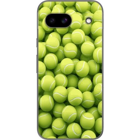 Kompatibelt Mobildeksel til Google Google Pixel 8a Mønster av grønne tennisballer i høy detalj, sporty motiv med repetisjonstekstur og sterke farge