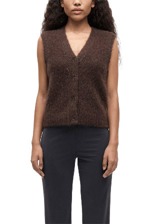 SAMSOE Sajeanne vest 15425 T-shirts & toppar Dam Brun S