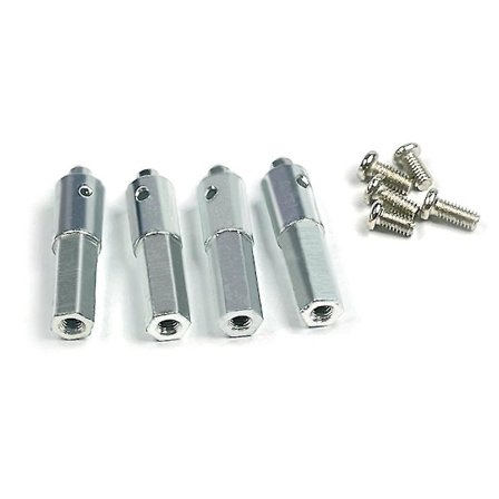 4 stk. -p06 Metal Portal Aksel Aksel Adapter for Ldrc -p06 P06 Unimog 1/12 Rc Truck Bil Reservedel