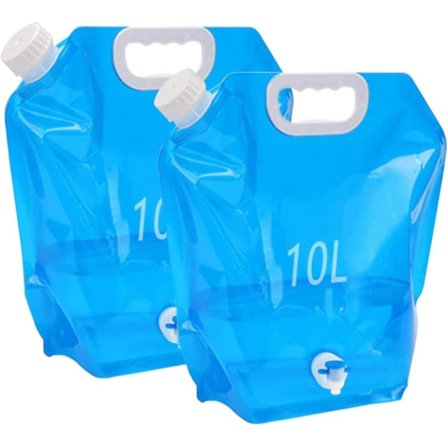 Sammenklappelig vandflaske - med tætsluttende låg - 10-liters kapacitet, BPA-fri