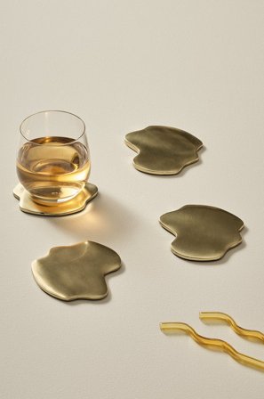 Jotex - Glassbrikker 4-pk Gull - MICAH - Kjøp Kjøkkentilbehør hos Jotex