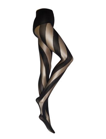 Oroblu Spiraling Tights 20 Den. Lingerie Pantyhose & Leggings Svart Oroblu*Betinget Tilbud
