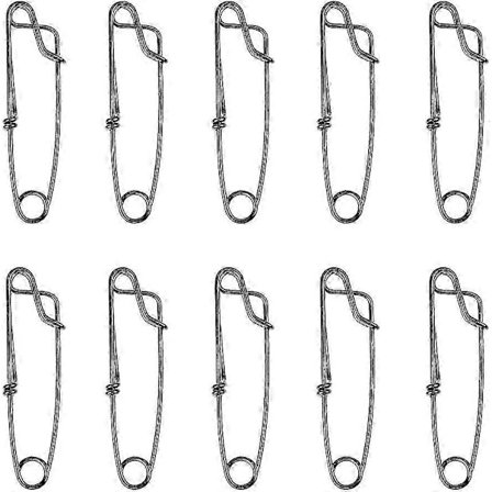 100x Lange Line Clips Rustfrit Stål Snap Langline Gren Hænger Tun Clip