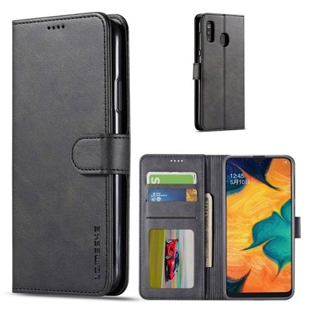 LC.IMEEKE Samsung Galaxy A40 Flip Etui - Sort