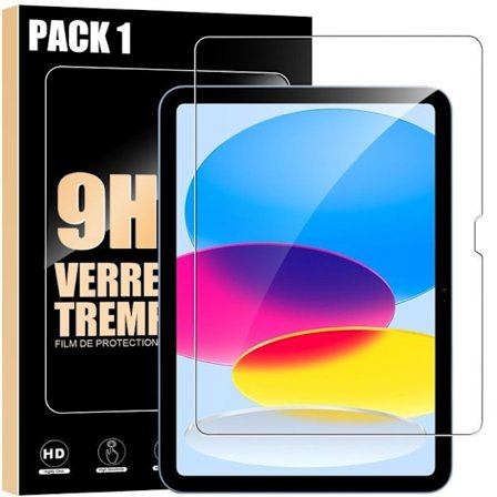 Hærdet glas - til iPad A16 / 10. generation - Stødabsorberende beskyttelse 9H - Gennemsigtig - 0,33 mm