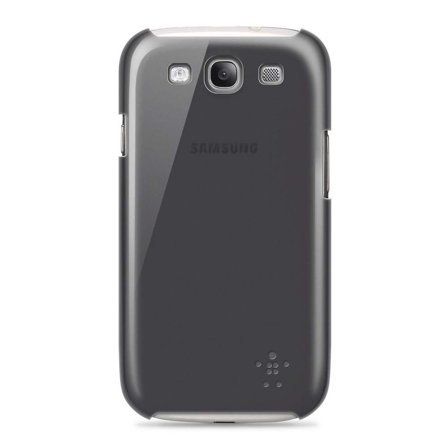 Belkin Shield Sheer - Eske for mobiltelefon - polykarbonat - svart - for Samsung Galaxy S III